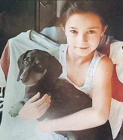 Евгения Брик в детстве 