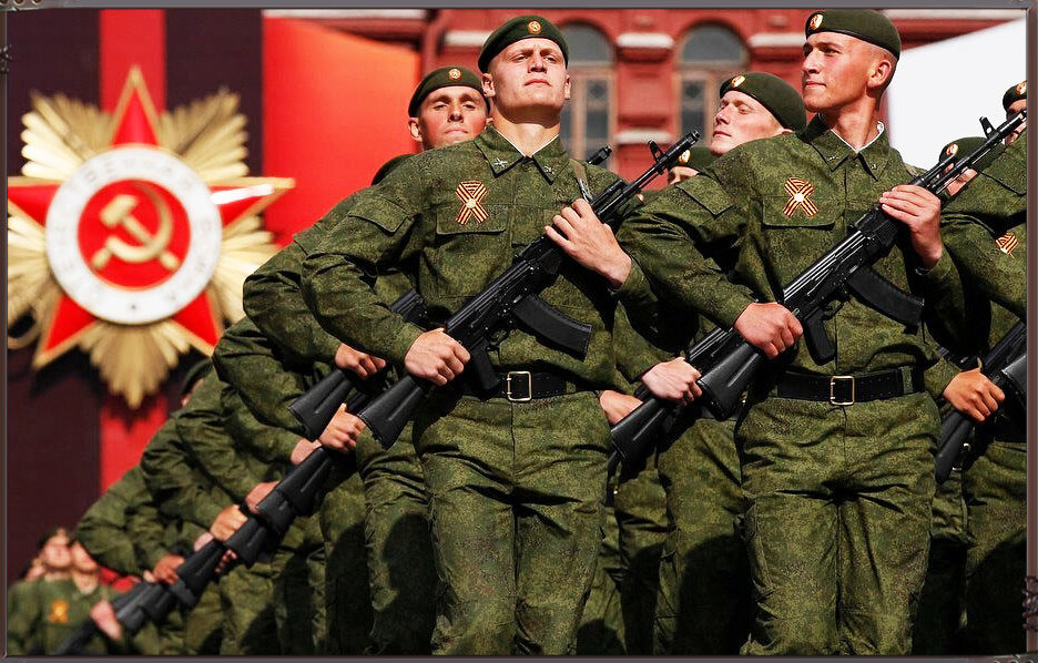 Солдаты с Парада Победы