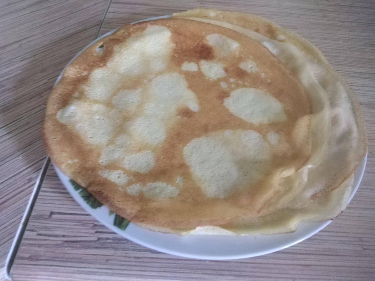 Наши с внуком блинчики.