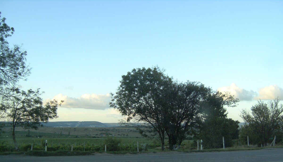 Крым. Пейзажи из окна автобуса. Личное фото автора.