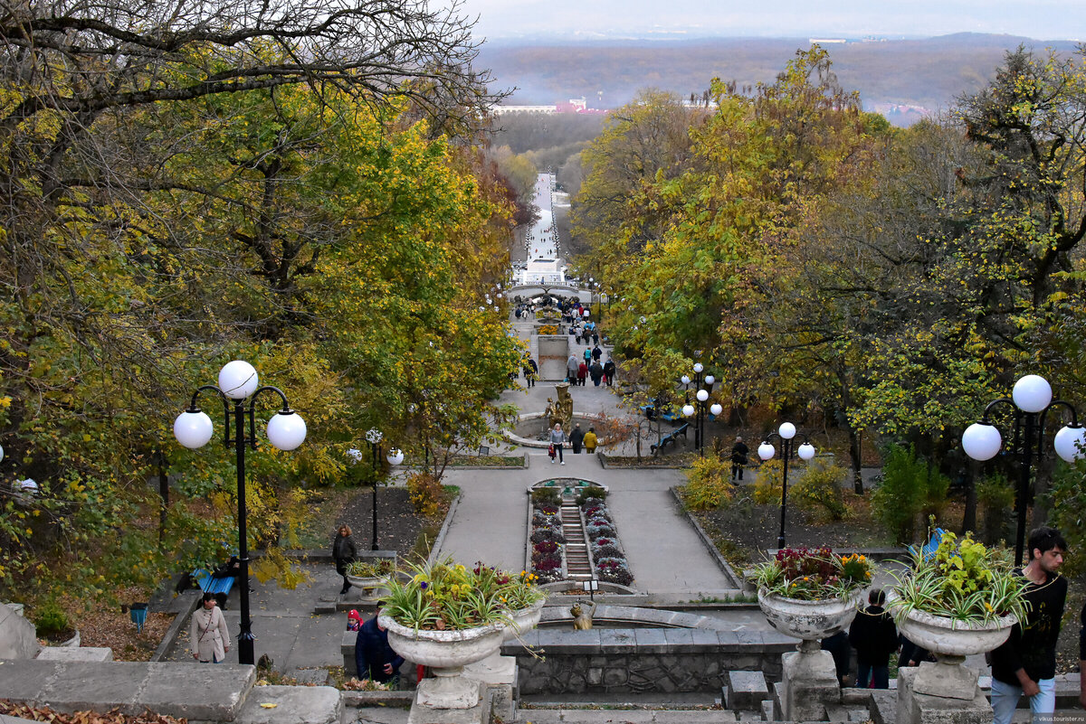 Курортный парк Железноводск каскадная лестница