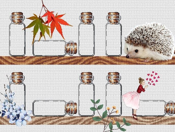 Ирина коноплич схемы вышивки бутылочек