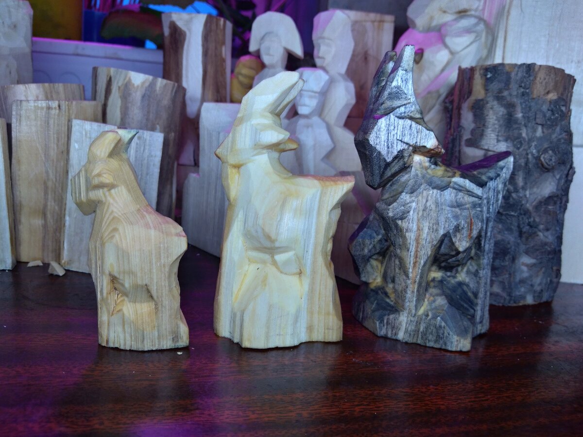 первые мои резные козы