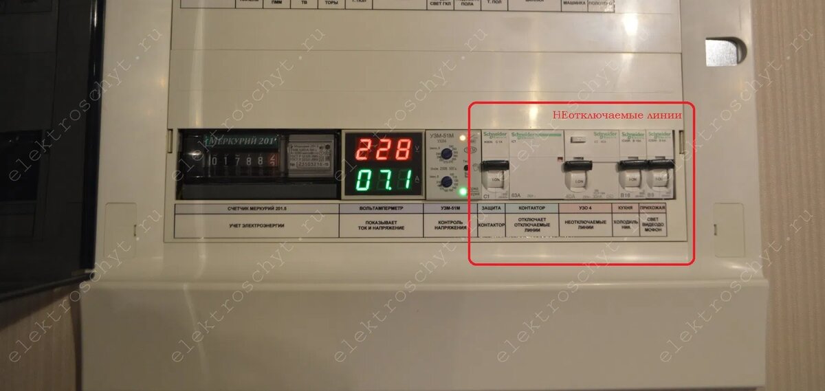 НЕотключаемые линии
