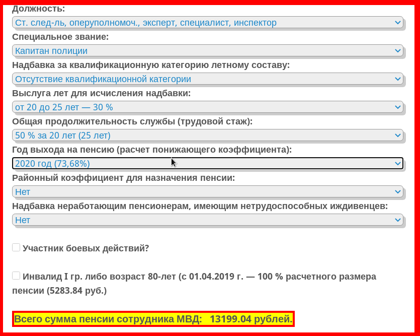 Сколько получит на пенсии капитан полиции - расчет и ваши мнения ...
