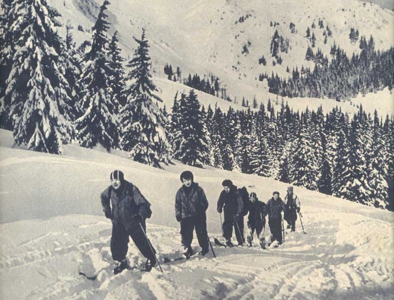 Группа Рудольфа Бахирева на маршруте.