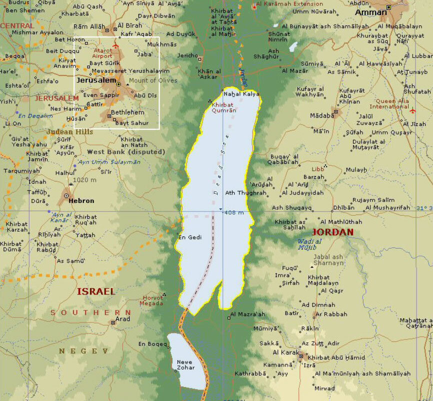 Мертвое море на карте евразии физическая карта