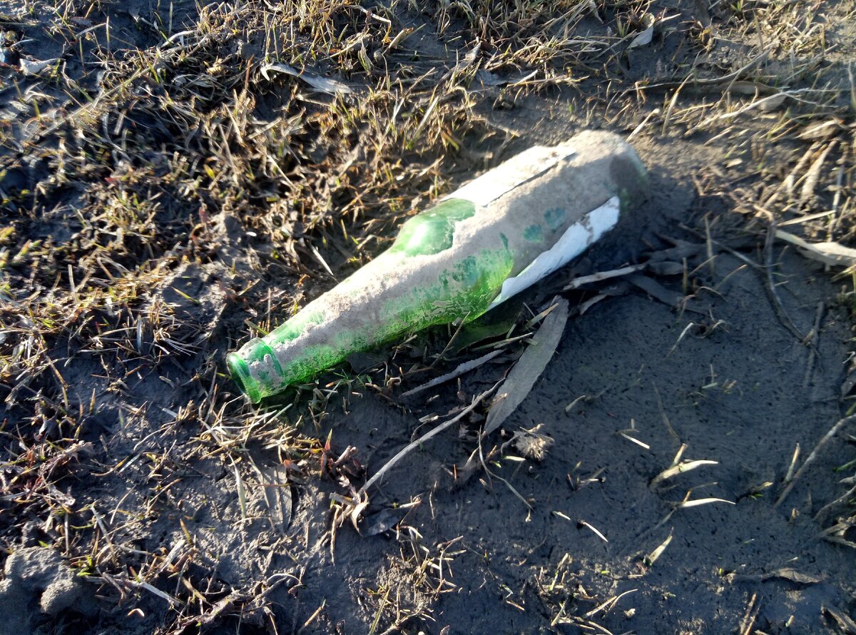 Бутылки из-под алкоголя, как же без них...