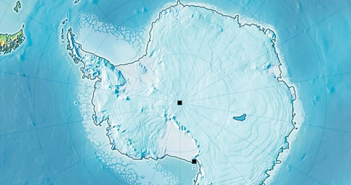 Карта антарктиды со спутника