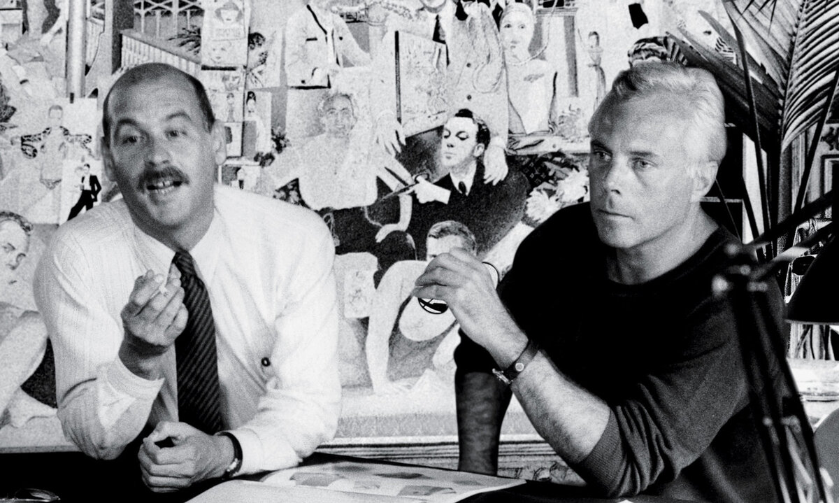 Джорджо Армани (справа) и Серджио Галеотти