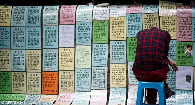 Брачный рынок в Шанхае