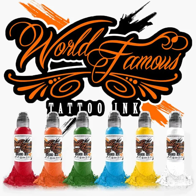 World famous. Краска ворлд Фэймос. Краска для тату ворлд фамоус. Тату краска Фэймос. World famous пигменты