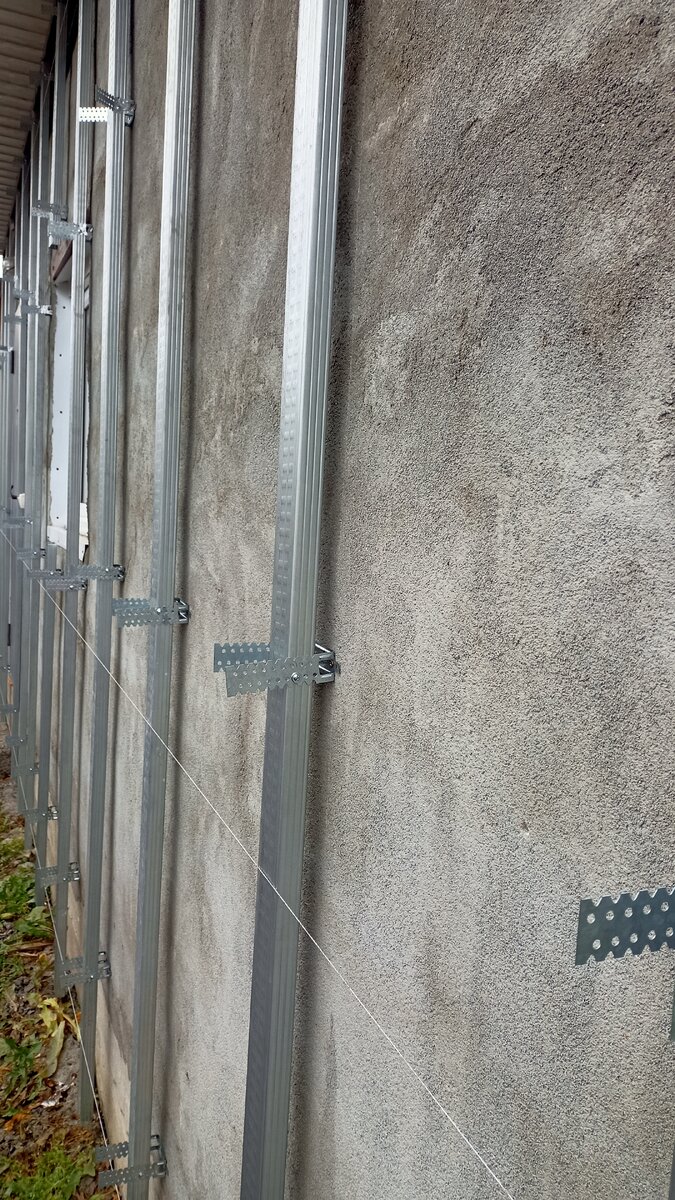 Выравнивание нитками.