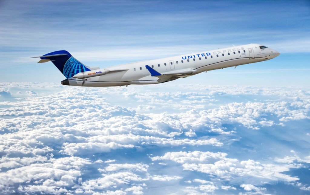 В течение 2021 года United Airlines  осуществила ряд инвестиций и   обязательств в области разработки электрических и водородных самолетов. Фото: United Airlines