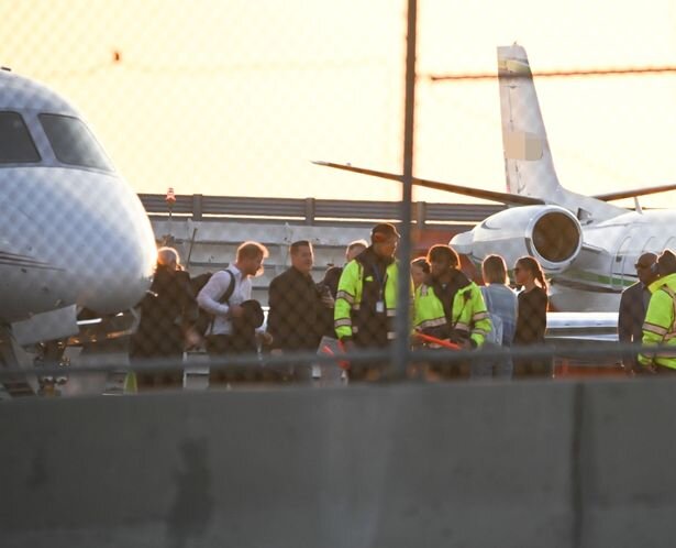 Прилёт Сассексов в Нью-Йорк 