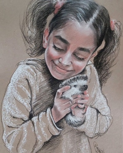 Этюд А3 ,  уголь , пастель , крафт.Источник изображения: https://vk.com/id5973829