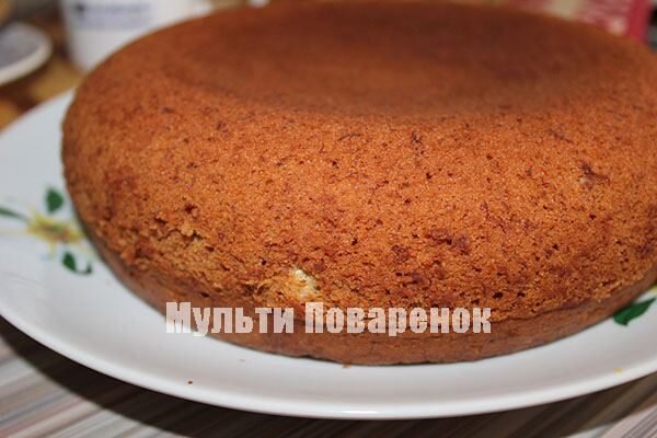 Банановый кекс в мультиварке