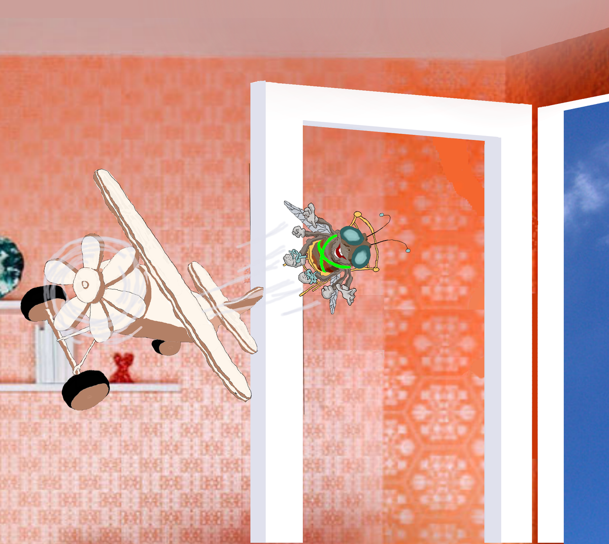 не справившись с управлением, она катапультировалась на улицу