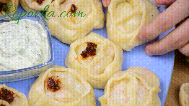  Манты с тыквой 