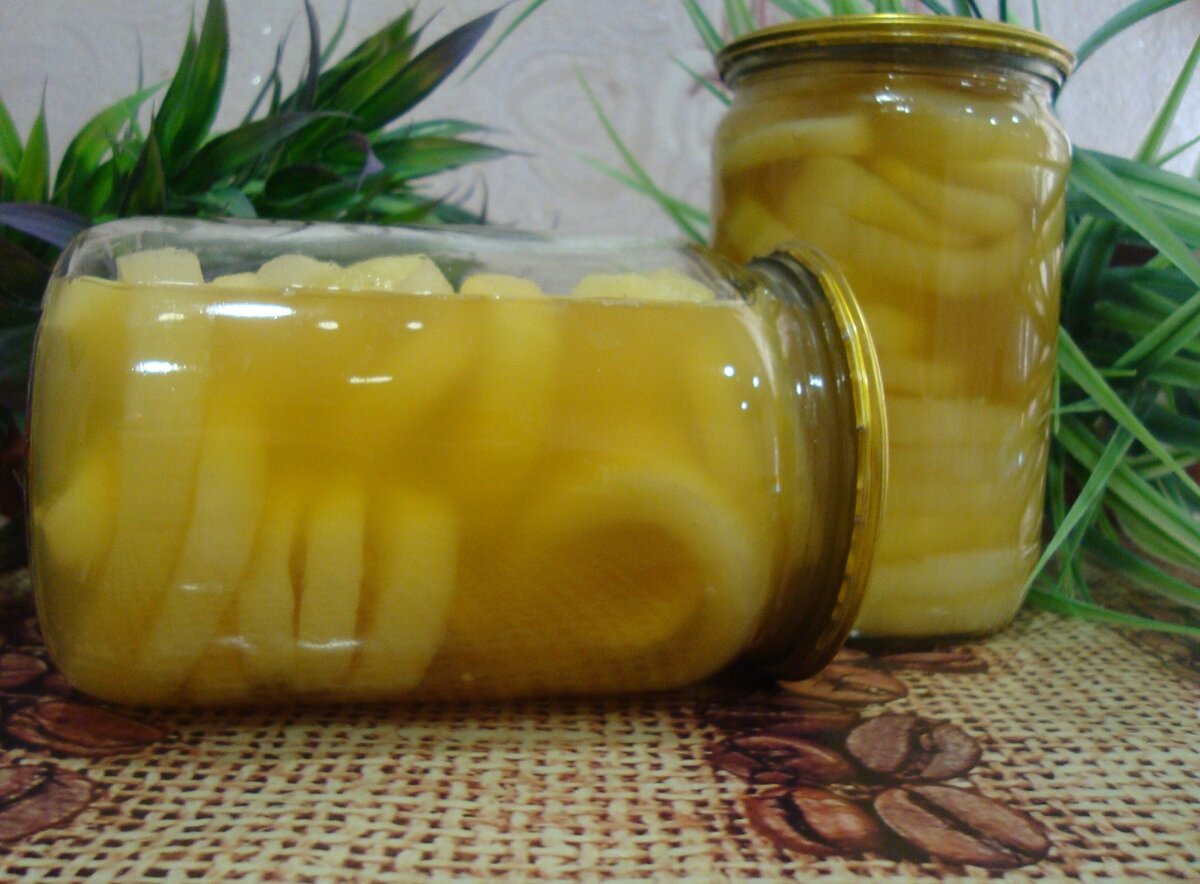 Консервированные кольца кабачков в ананасовом сиропе (на зиму)