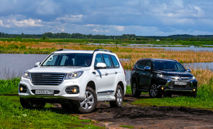 Haval H9 и Mitsubishi Pajero Sport сравнили на бездорожье. Фото: zr.ru