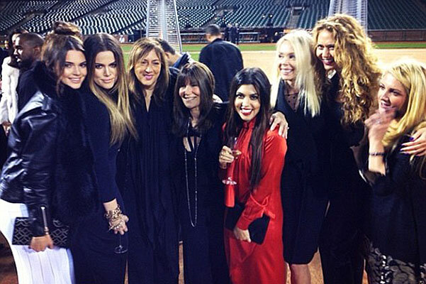 Вся семья Ким Кардашьян.