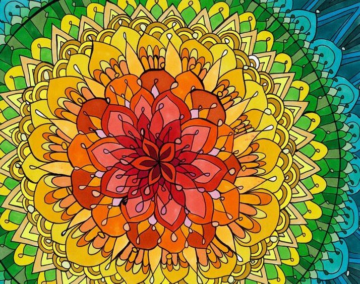 Задайтесь целью привести свою жизнь в порядок посредством рисования мандалы