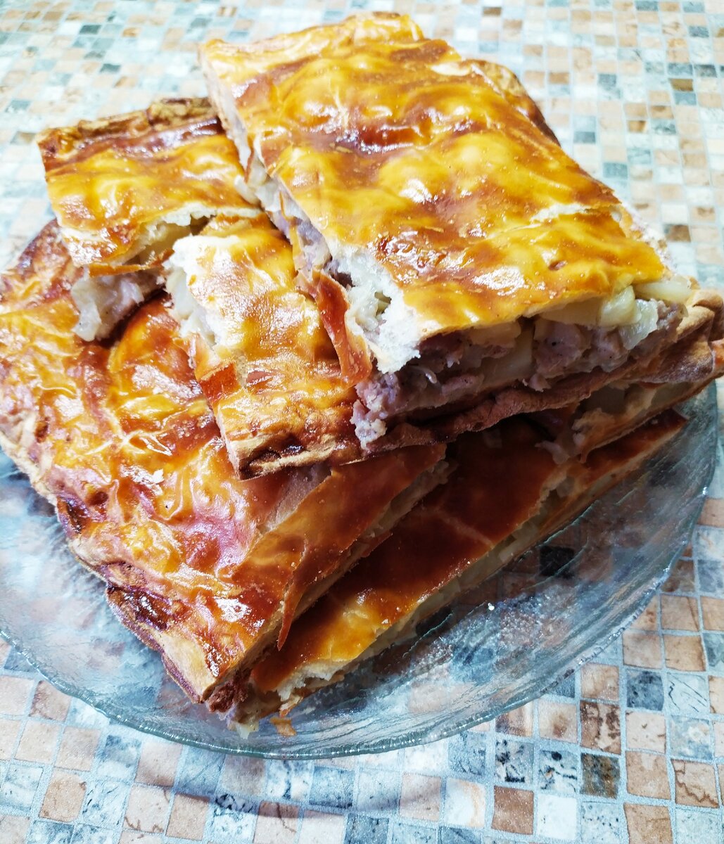 Мясной пирог с фило