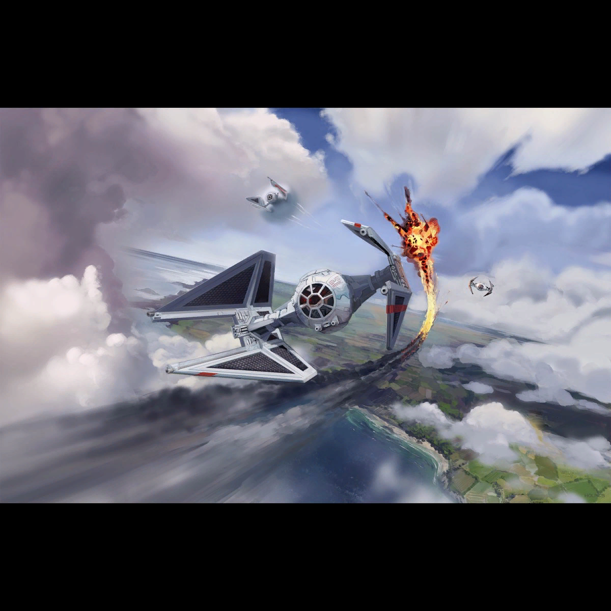 TIE перехватчик 181-го в бою