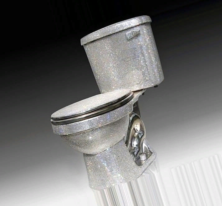 Бриллиантовый унитаз