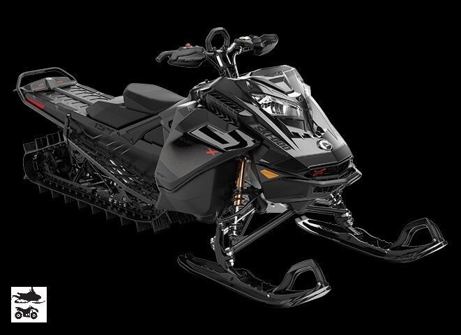 Снегоход Ski Doo Summit X Expert 154 в строгом черном цвете