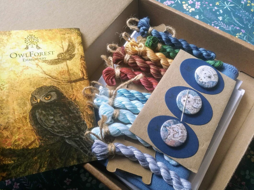 набор для вышивания "Гиберборея" от Совиного леса. Комплектация