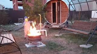 Дачный отдых. Мероприятия на свежем воздухе безопасное разжигание костра в костровище Очаг. Костровая чаша. Очаг для костра. Удовольствия для загородной жизни!