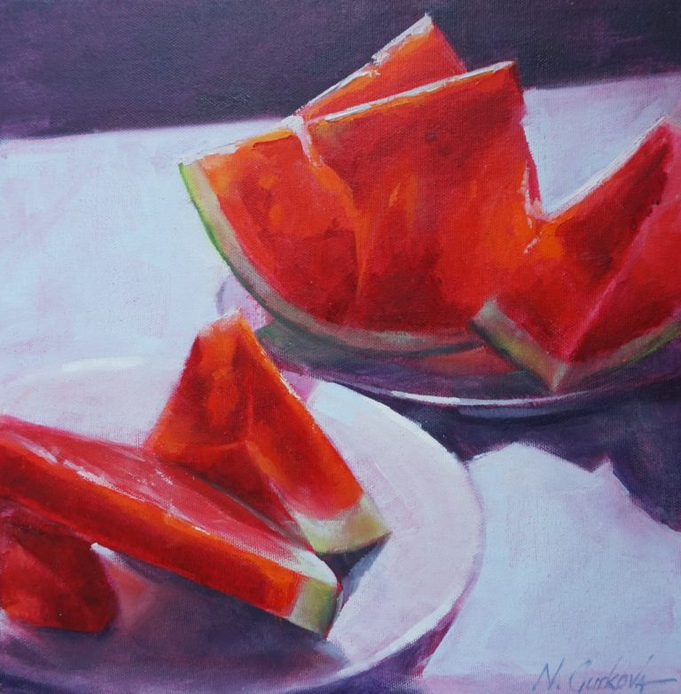 "Slices" /фото:https://nadiagurkova.com/gallery/still-life-painting/   