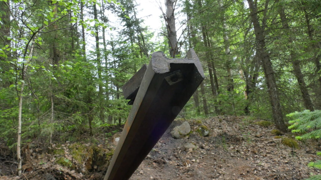 Можно встретить множество железяк от труб до рельс