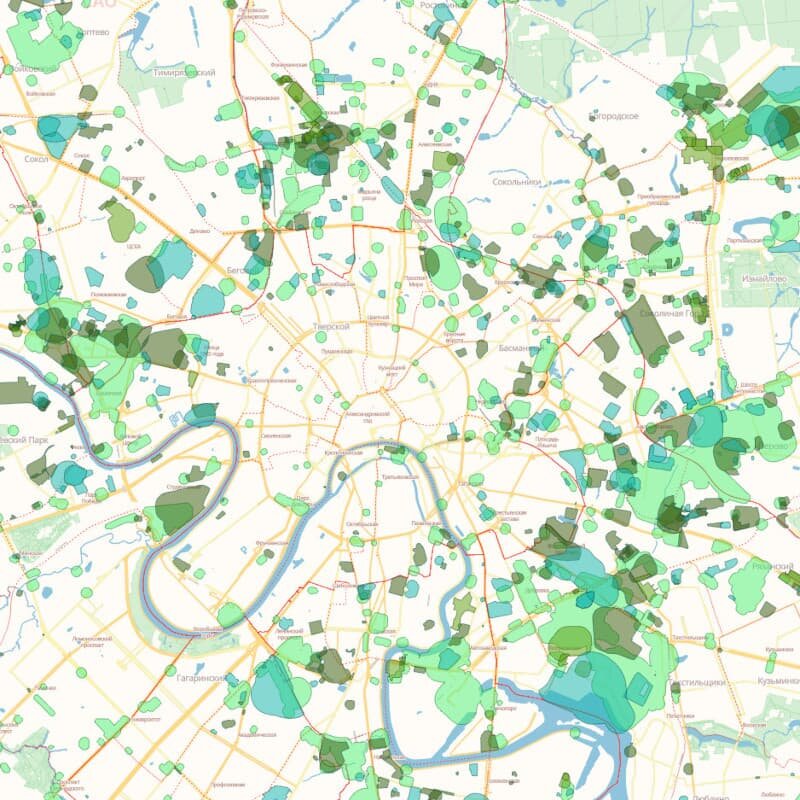 Санитарно-защитные зоны в г. Москва