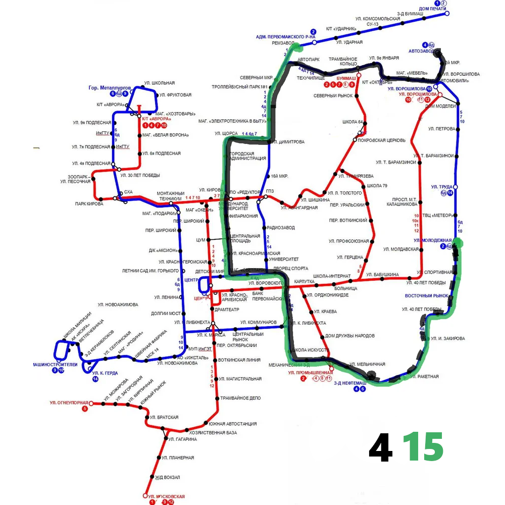 Маршрут 4 заречный. Маршрут 15. Маршрут д4. Маршруту 4б. Схема ИЖГЭТ.