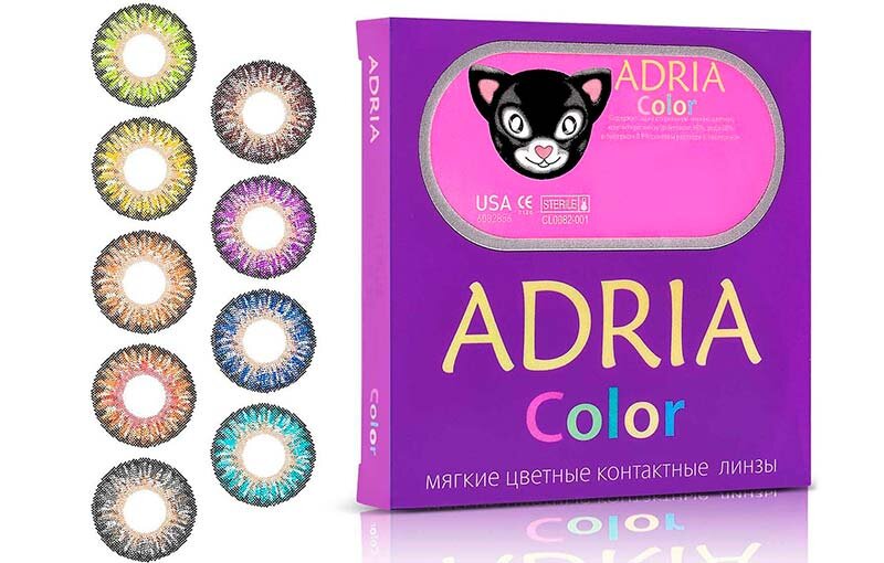 Цветные линзы adria color. Контактные линзы Adria.