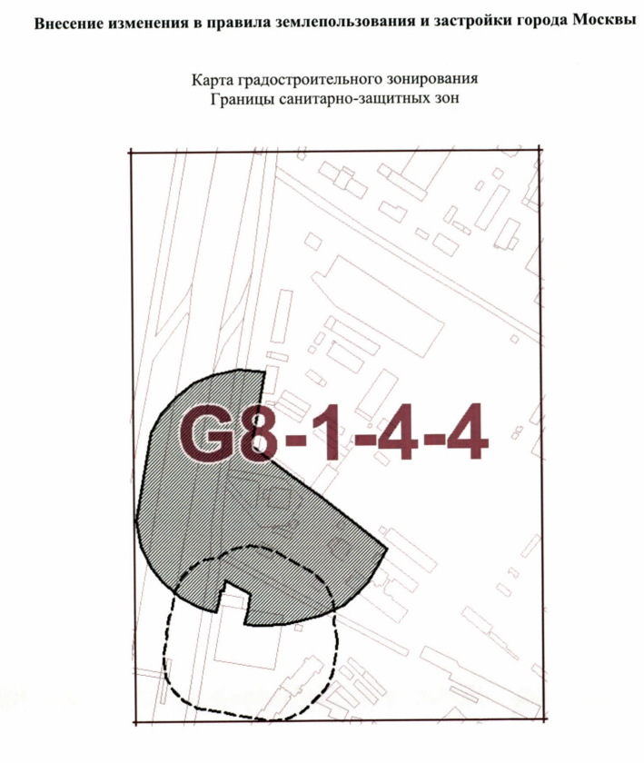 Границы саниторно-защитных зон возле АЗС "Газпромнефть" у м. Аннино.
