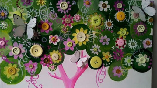 Изготовление декоративного дерева с использованием пуговиц: подробная инструкция