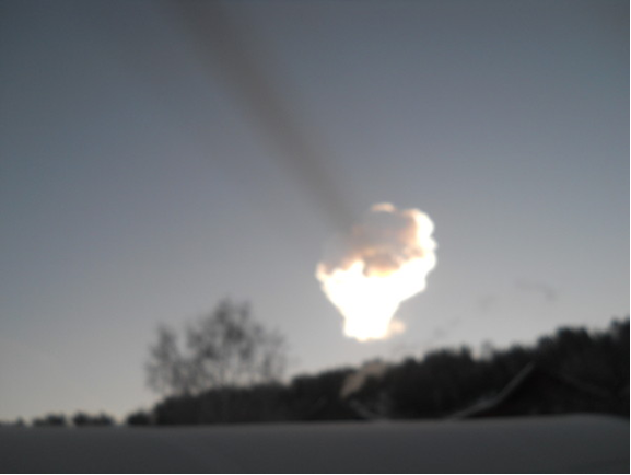 Челябинский метеорит. Автор Александр Курицин