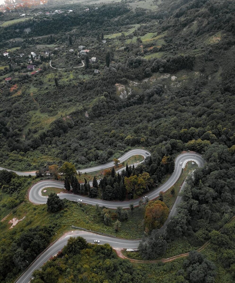 Серпантин в абхазии фото