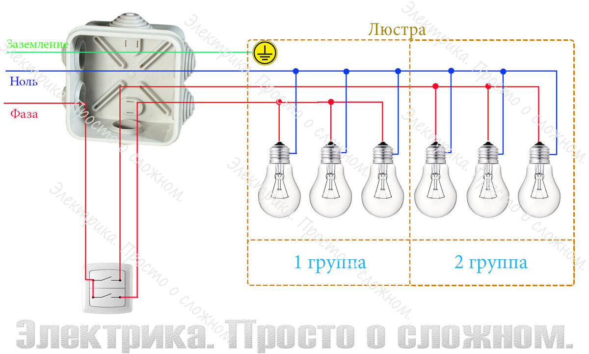 Подключение люстры своими руками