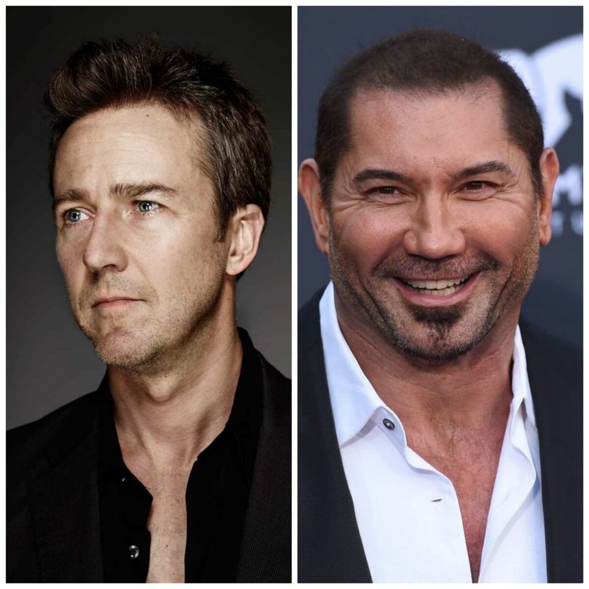 Эдвард Нортон и Дэйв Батиста