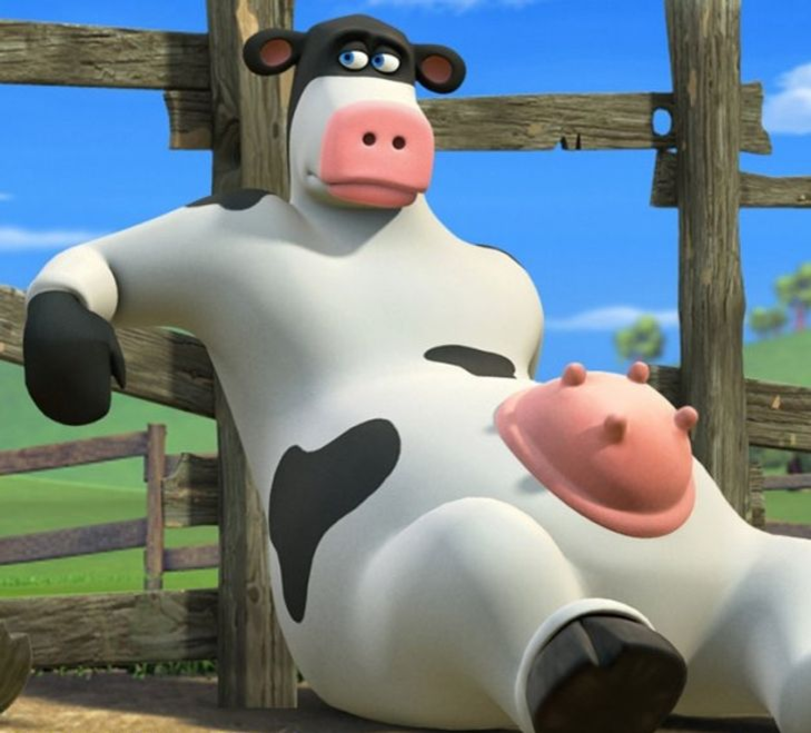 Думаете,  это корова? Как бы не так! Это бык!