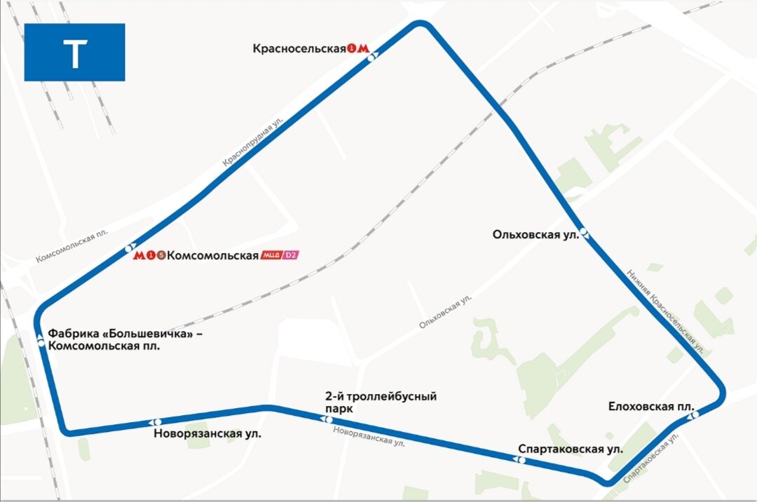 Официальная схема маршрута. 