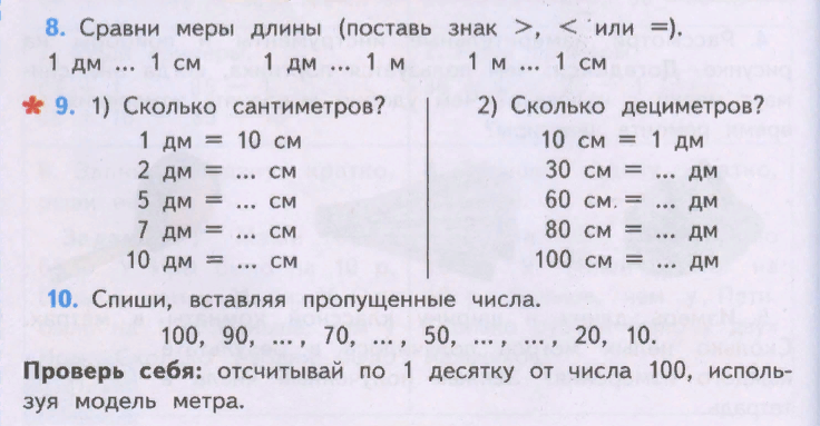 Числа от 21 до 100 первый урок технологическая карта