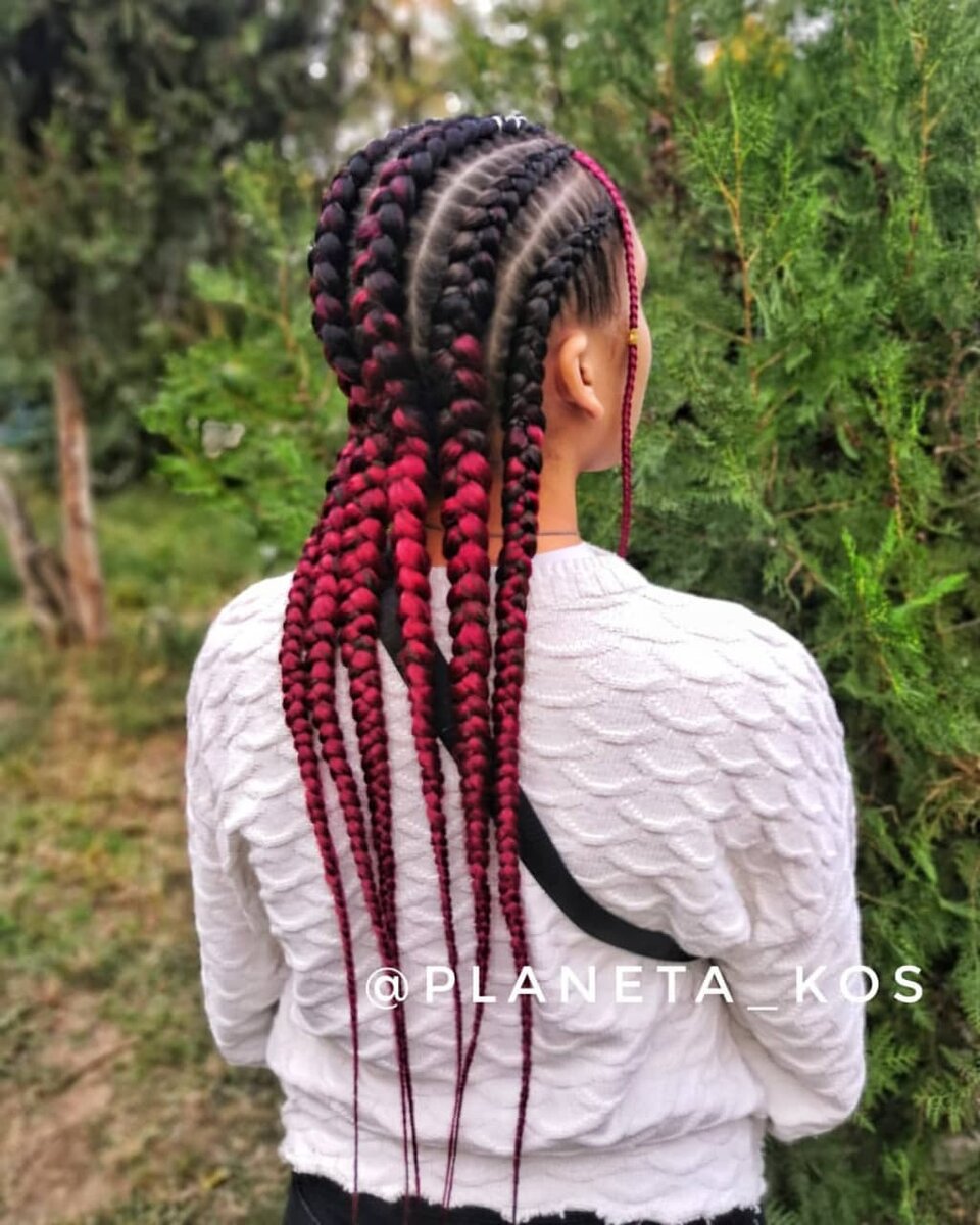 6 брейдов + 2 мелкие