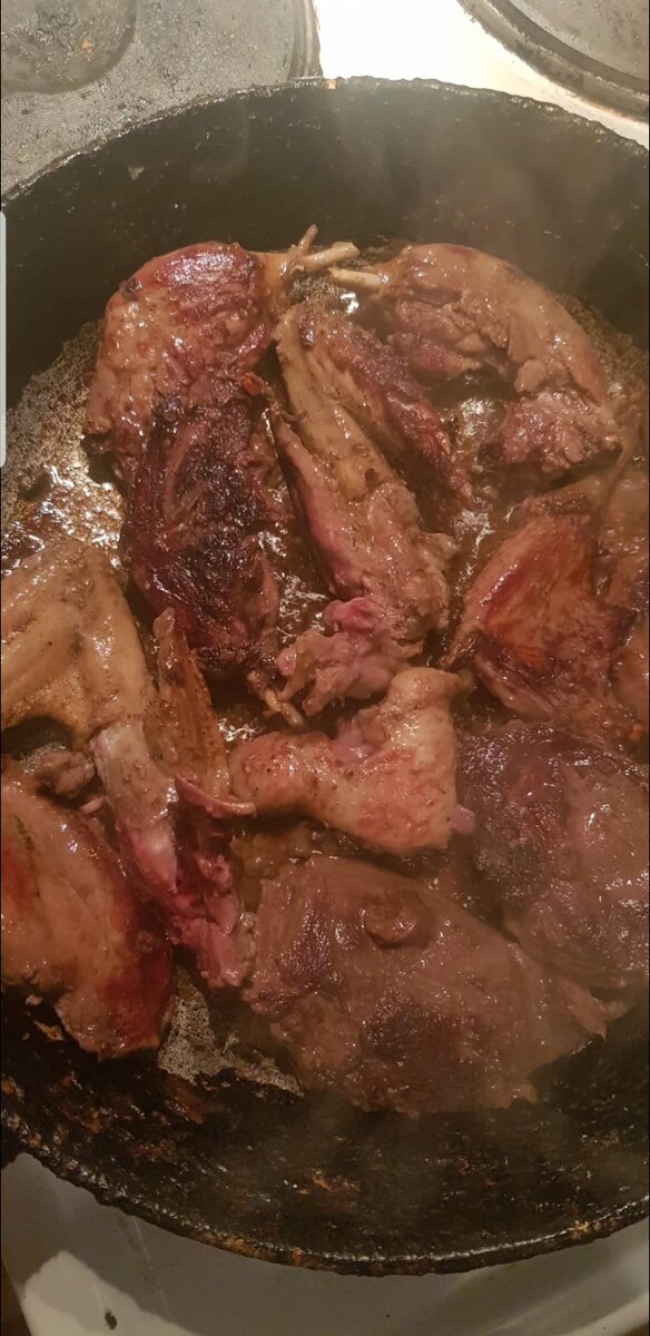 Обжариваем уточку