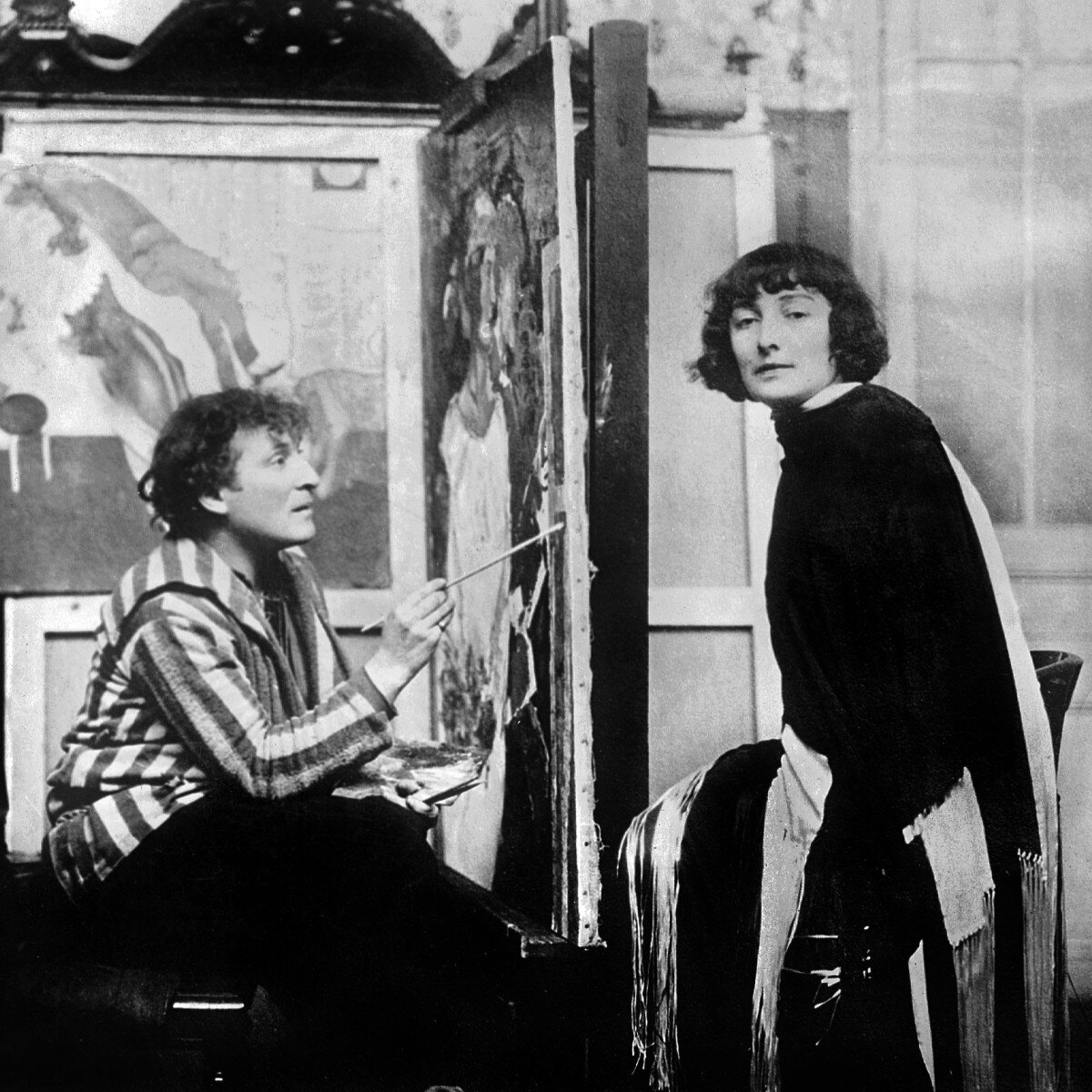 Марк Шагал с женой Беллой